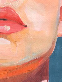 Original Hand painted Oil Painting on canvas Male Portrait  Man Gay