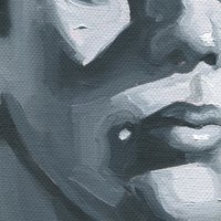 Original Hand painted Oil Painting on canvas Male Portrait  Man Gay