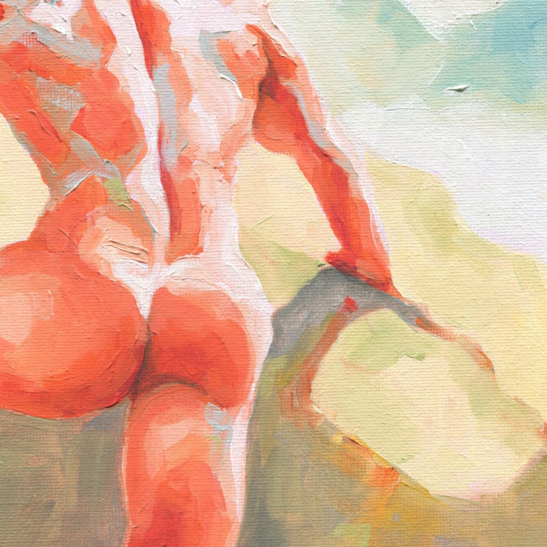 Original Hand painted Oil Painting on canvas Erotic Male Man Nude Gay